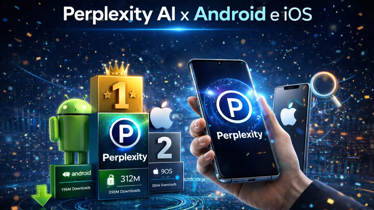 Perplexity AI é o app mais baixado no Android e iOS e redefine a busca com inteligência artificial