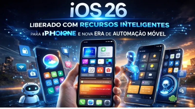 iOS 26 liberado com recursos inteligentes para iPhone e nova era de automação móvel