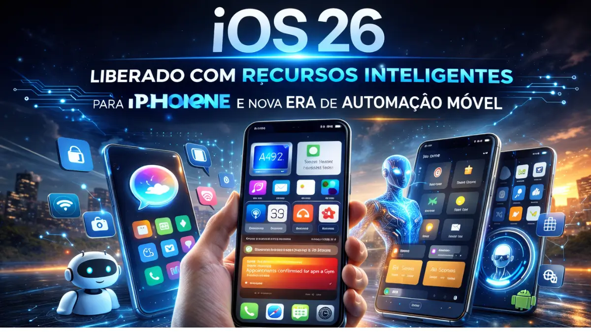 iOS 26 liberado com recursos inteligentes para iPhone e nova era de automação móvel