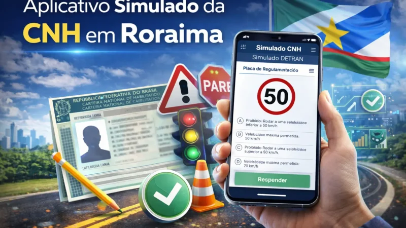Aplicativo Simulado da CNH em Roraima: Como se Preparar com Tranquilidade para a Prova Teórica do DETRAN-RR