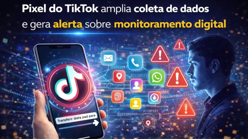 Pixel do TikTok amplia coleta de dados e gera alerta sobre monitoramento digital